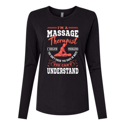 Massage Therapist Masseuse Masseur Therapy Body Treatment Womens Cotton Relaxed Long Sleeve T-Shirt