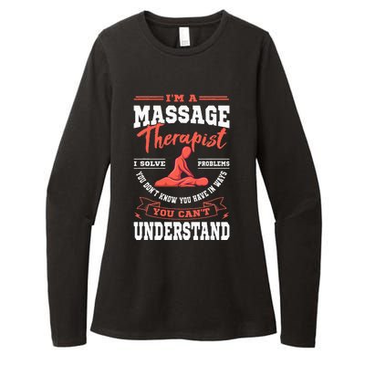 Massage Therapist Masseuse Masseur Therapy Body Treatment Womens CVC Long Sleeve Shirt