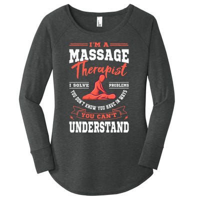 Massage Therapist Masseuse Masseur Therapy Body Treatment Women's Perfect Tri Tunic Long Sleeve Shirt