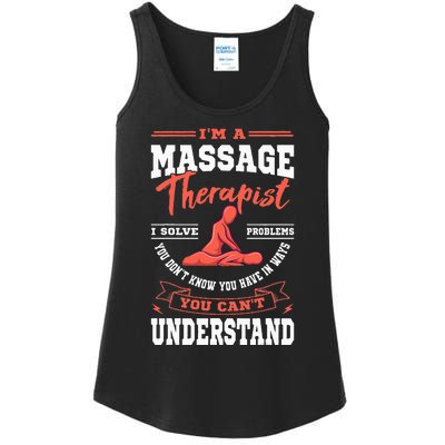 Massage Therapist Masseuse Masseur Therapy Body Treatment Ladies Essential Tank