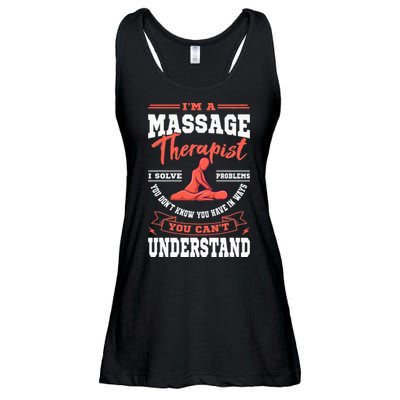 Massage Therapist Masseuse Masseur Therapy Body Treatment Ladies Essential Flowy Tank