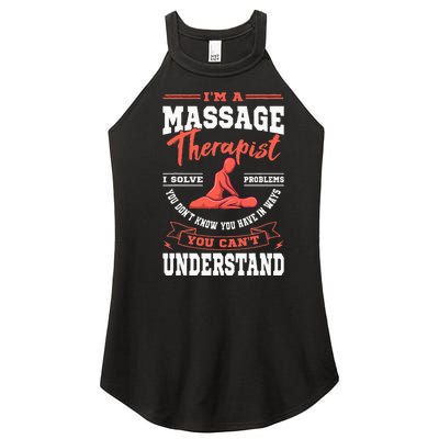 Massage Therapist Masseuse Masseur Therapy Body Treatment Women's Perfect Tri Rocker Tank