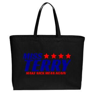 Miss Terry Make Nick Mean Again Cotton Canvas Jumbo Tote