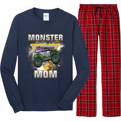 Monster Truck Mom Monster Truck Are My Jam Truck Lovers Long Sleeve Pajama Set