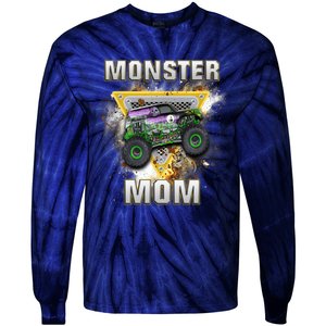 Monster Truck Mom Monster Truck Are My Jam Truck Lovers Tie-Dye Long Sleeve Shirt