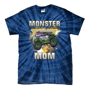 Monster Truck Mom Monster Truck Are My Jam Truck Lovers Tie-Dye T-Shirt