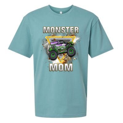 Monster Truck Mom Monster Truck Are My Jam Truck Lovers Sueded Cloud Jersey T-Shirt