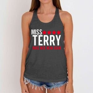 Miss Terry Make Nick Mean Again Women's Knotted Racerback Tank