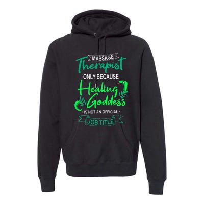 Massage Therapist Masseur Masseuse Therapy Body Treatment Premium Hoodie