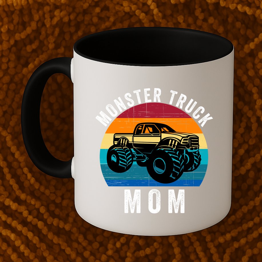 Monster Trucks Mom MotherS Day Moms Love Monster Trucks Too Monster Truck Fan Mug
