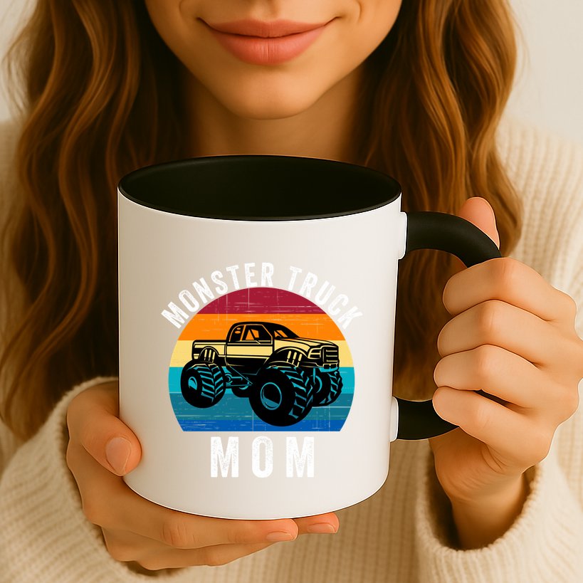 Monster Trucks Mom MotherS Day Moms Love Monster Trucks Too Monster Truck Fan Mug