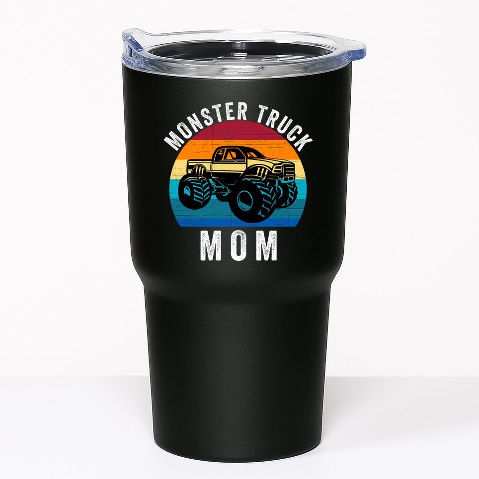 Monster Trucks Mom MotherS Day Moms Love Monster Trucks Too Monster Truck Fan Tumbler