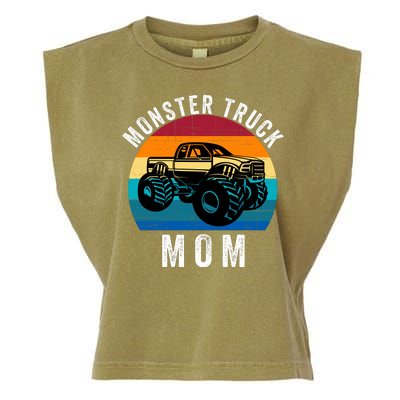 Monster Trucks Mom MotherS Day Moms Love Monster Trucks Too Monster Truck Fan Garment-Dyed Women's Muscle Tee