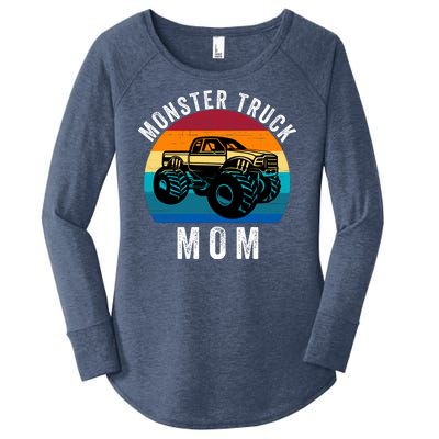 Monster Trucks Mom MotherS Day Moms Love Monster Trucks Too Monster Truck Fan Women's Perfect Tri Tunic Long Sleeve Shirt