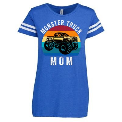 Monster Trucks Mom MotherS Day Moms Love Monster Trucks Too Monster Truck Fan Enza Ladies Jersey Football T-Shirt