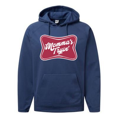 Mommas Tryin Performance Fleece Hoodie