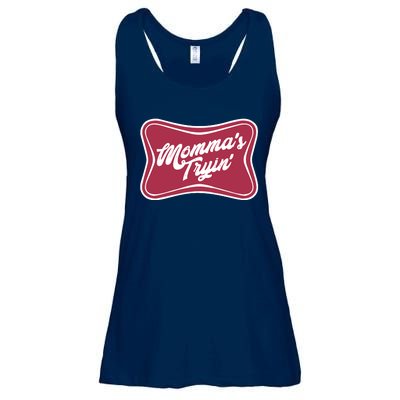 Mommas Tryin Ladies Essential Flowy Tank