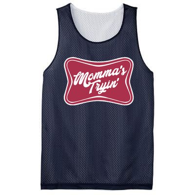 Mommas Tryin Mesh Reversible Basketball Jersey Tank