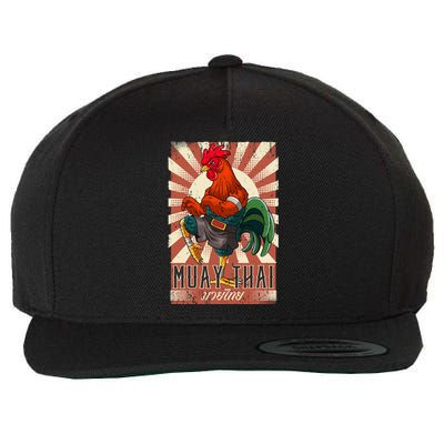 Muay Thai Wool Snapback Cap