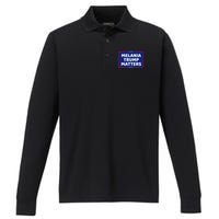 Melania Trump Matters Performance Long Sleeve Polo