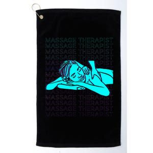 Massage Therapist Masseuse Masseur Therapy Body Treatment Platinum Collection Golf Towel