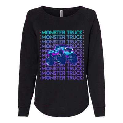 Monster Truck Womens California Wash Sweatshirt