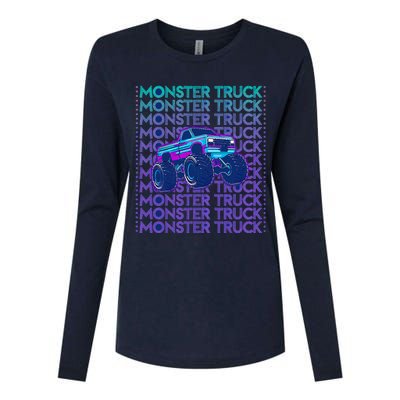 Monster Truck Womens Cotton Relaxed Long Sleeve T-Shirt