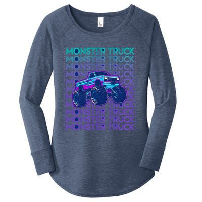 Monster Truck Women's Perfect Tri Tunic Long Sleeve Shirt