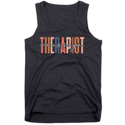 Massage Therapist Muscle Therapy Massage Therapy Squad Tank Top