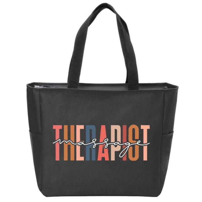 Massage Therapist Muscle Therapy Massage Therapy Squad Zip Tote Bag