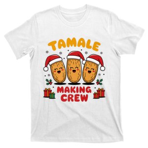 Mexican Tamale Making Crew Christmas Squad Santa Hat T-Shirt