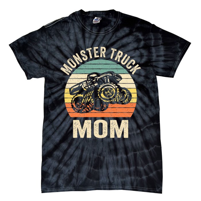 Monster Truck Mom Retro Vintage Monster Truck Tie-Dye T-Shirt