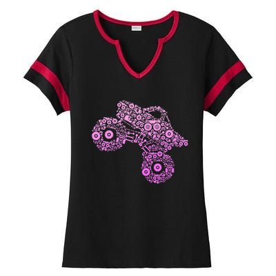 Monster Truck Ladies Halftime Notch Neck Tee