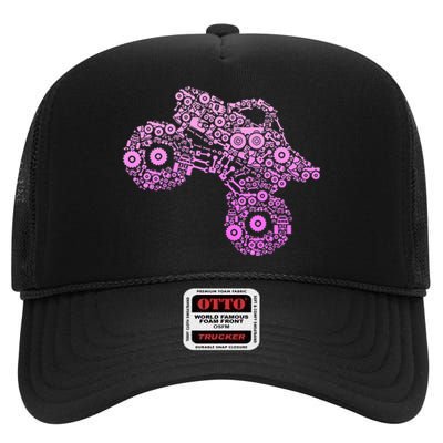 Monster Truck High Crown Mesh Back Trucker Hat