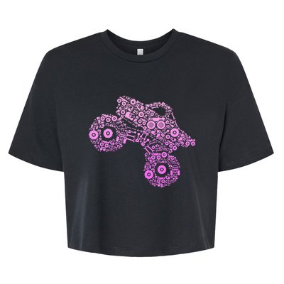 Monster Truck Bella+Canvas Jersey Crop Tee