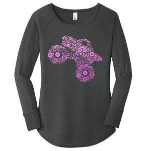 Monster Truck Women's Perfect Tri Tunic Long Sleeve Shirt