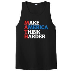 Math Teacher Make Merica Think Harder Anti Trump 2020 Gift PosiCharge Competitor Tank