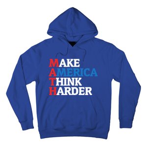 Math Teacher Make Merica Think Harder Anti Trump 2020 Gift Hoodie