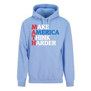 Math Teacher Make Merica Think Harder Anti Trump 2020 Gift Unisex Surf Hoodie