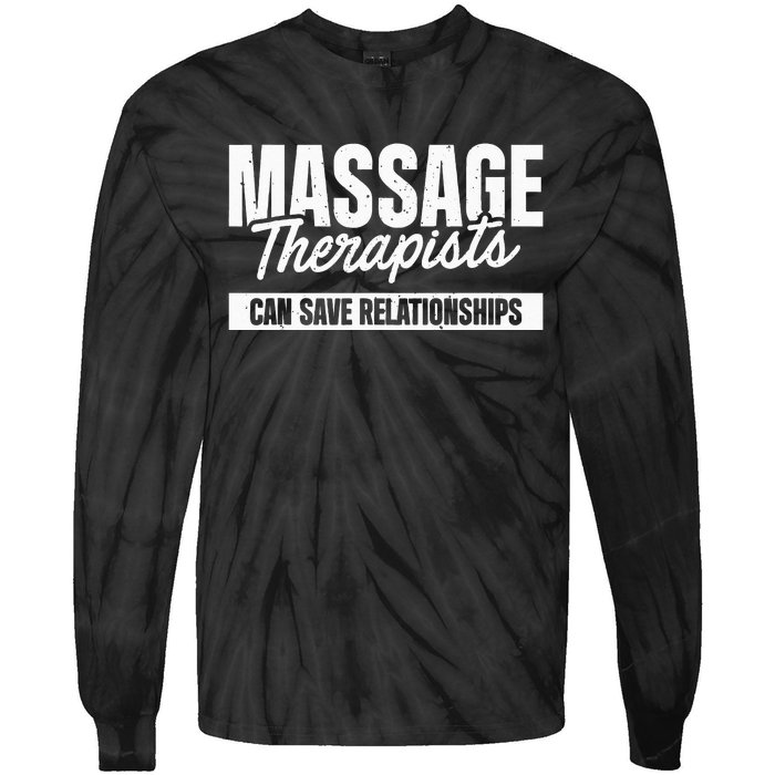 Massage Therapist Tie-Dye Long Sleeve Shirt