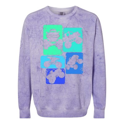 Monster Truck Colorblast Crewneck Sweatshirt