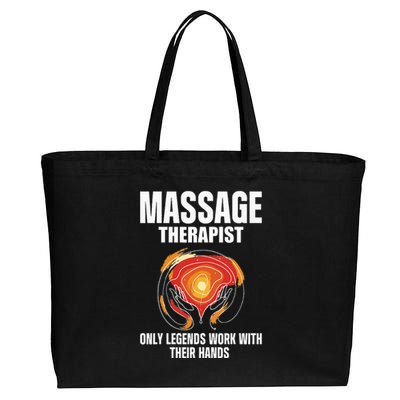 Massage Therapist Cotton Canvas Jumbo Tote