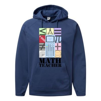 Math Teacher Performance Fleece Hoodie