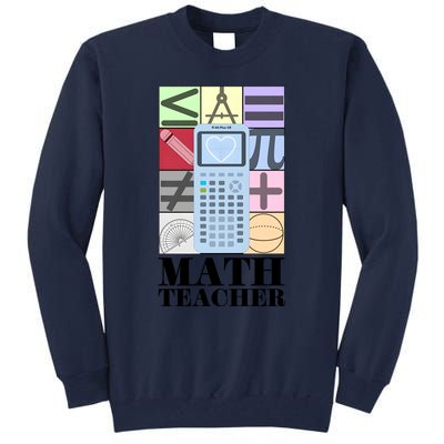 Math Teacher Tall Sweatshirt