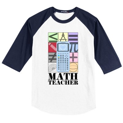 Math Teacher Baseball Sleeve Shirt