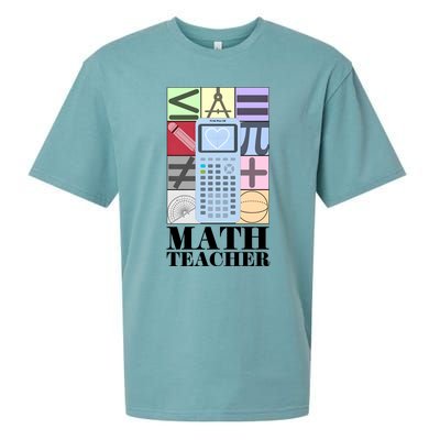 Math Teacher Sueded Cloud Jersey T-Shirt