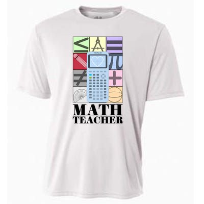 Math Teacher Cooling Performance Crew T-Shirt