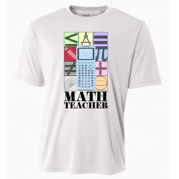 Math Teacher Cooling Performance Crew T-Shirt