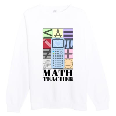 Math Teacher Premium Crewneck Sweatshirt