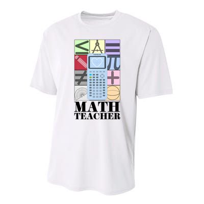 Math Teacher Performance Sprint T-Shirt